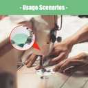 Magnetic Seam Guide for Sewing Machine, Polygonal Seam Guides, Graduated Universal Guides, Multifunctional Polygonal Seam Guides, Sewing Machine Magnetic Hemmer, Sewing Supplies & Accessories (Green)