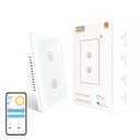 MOES Dual Dimmer Switch, Double Dimmer Switch for LED Lights, Full Range Dimming, WiFi Smart Light Switch Neutral Wire Required, Single Pole, 300W INC, 75W LED/CFL, Smart Life/Tuya APP Remote Control (White)