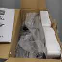 OSTBA Panini Press Grill with Adjustable Temperature, 4-Slice Indoor Grill, 180 Open Sandwich Maker with Drip Tray, Non-Stick Plates, Stainless Steel, 1200W