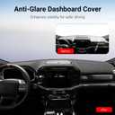 Pigenius Dash Cover for Chevrolet Silverado/GMC Sierra 1500/2500 HD/3500 HD, 20192022, Without Forward Collision Alert, Without Heads-Up Display, Black