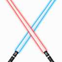 Retractable Light Sabers for Kids - 7 Colors with Sound Effects Light Up Saber Mini Light Saber Sword Toys for Boys Girls Party Supplies Halloween Birthday Toy - 2 Pack