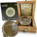 Brass Compass Gift to My Son Never Forget I Love You, Sentimental Keepsake from Mom Dad Grandparents, Inspirational Guidance Compass Gift for Son Graduation Birthday Baptism Confirmation Gift Idea
