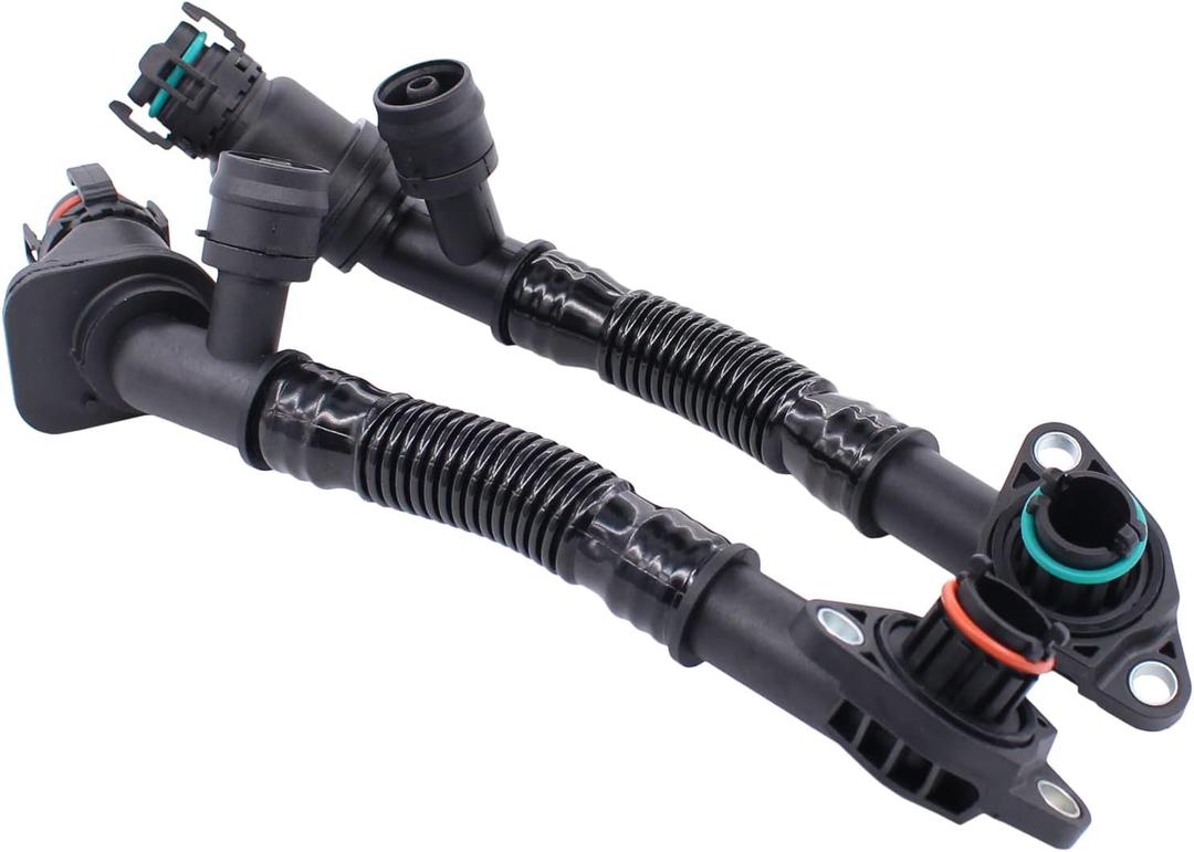 NewYall Left and Right Engine Crankcase Vent Breather Hose for BMW 550i/550i GT/650i/750i/750Li/Alpina B7/Alpina B7L xDrive 550i 550i GT 650i 750i 750Li Alpina B7/B7L X5 X6