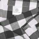 Napkins 100% Cotton Set of 4 Decorative Cloth Napkin Gingham Buffalo Check Plaid Washable Dinner Napkins for Holiday, Dinner, Wedding, Baby Shower & Dining - Grey White (18X18)