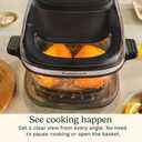 Cuisinart Air Fryer, Glass Basket & ClearView Window, 5 Functions, 4 Qt | Basket style air fryer with crisper plate, 5 cooking functions & 2 custom presets, 4qt air fryer heats to 450°F, AFC-4, Large