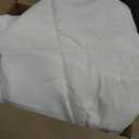 Mattress Topper 60" x 80" x 18" for Back Pain, Extra Thick Mattress Pad Cover, Plush Pillow Top, Deep Elastic Pocket, White 