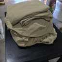 AKK Beige Sheet Set King Size - Soft Microfiber Bed Sheets for Extra Deep Pocket, Hotel Luxury Cooling Bedding Sets, Wrinkle Free Oeko-Tex, 4 Piece