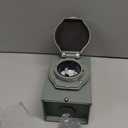 BOYISEN 50 Amp Generator Inlet Box, Pre-Drilled NEMA SS2-50P Power Inlet Box with LED Indicator for 3 Prong Generator Cord, 125/250V 12500W 50a Power Inlet Box, Waterproof for Outdoor Use, ETL Listed