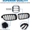 F30 Black Kidney Grille - Double Slats, Compatible with 2012-2018 BMW 3 Series F30 F31