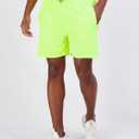 Real Essentials 5 Pack: Men's 5" Inseam Dry-Fit Running Workout Shorts - Pockets & Drawstring (Available in Big & Tall)