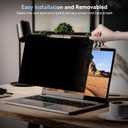 Mamol Magnetic Laptop Privacy Screen 14 inch ,16:10 Aspect Removable Anti Glare Protector Blue Light Privacy Screen Filter,Filter Shield Compatible with HP/Dell/Acer/Asus/Samsung/Lenovo/Thinkpad Envy