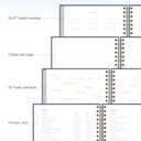 And Per Se 2026 Planner, A4 Size-Daily, Weekly & 18-Monthly Planner, Daily Schedule, Monthly Tabs, 100 GSM Thick Paper(Dark Blue)