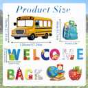 Back to School Yard Signs - 15 Pcs Welcome Back to School Sign, 47.2 x 27.6 inches
