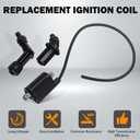Ignition Coil for Kawasaki Mule 3010 4010 2510 2500 2520 3000 3020 4000 4010 KAF 620 650 FD620D FD611V FD661D FD440V FD501D FD501V VN 800 Vulcan Coil Replace 21121-2092 33410-38A20 21121-2083 AM120732