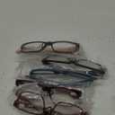 Henotin 6 Pack Reading Glasses for Women Men Blue Light Blocking Stylish Computer Readers with Leather Case +1.0