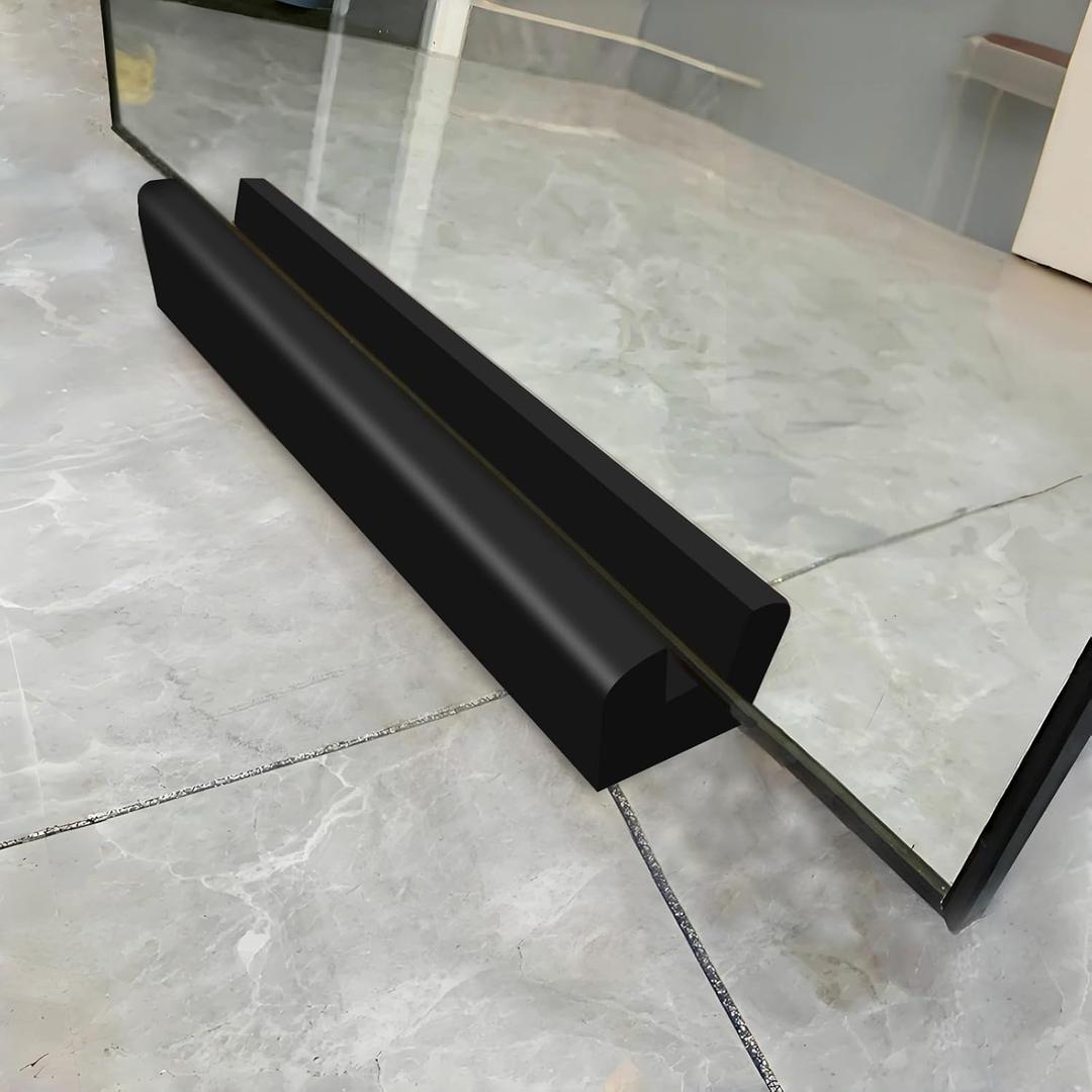 DSMKJT Large Floor Mirror Stand - Anti-Slip, Suitable for Mirror Frames-Black
