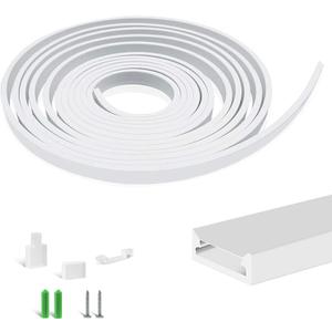 16.4FT/5M Silicone LED Channel System, U Shape 5x13mm DIY Neon Rope Light IP67 Waterproof Tube for 10mm Strip Lights Installation, for Indoor Outdoor Ambient Decor (LED Dot Visible)