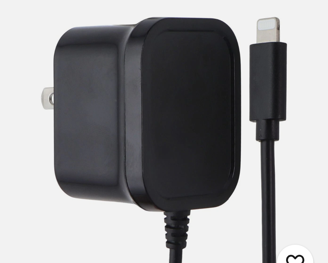 ZGEAR (12W) 8-Pin Wall Charger - Black (WC-APP8PNM2A)