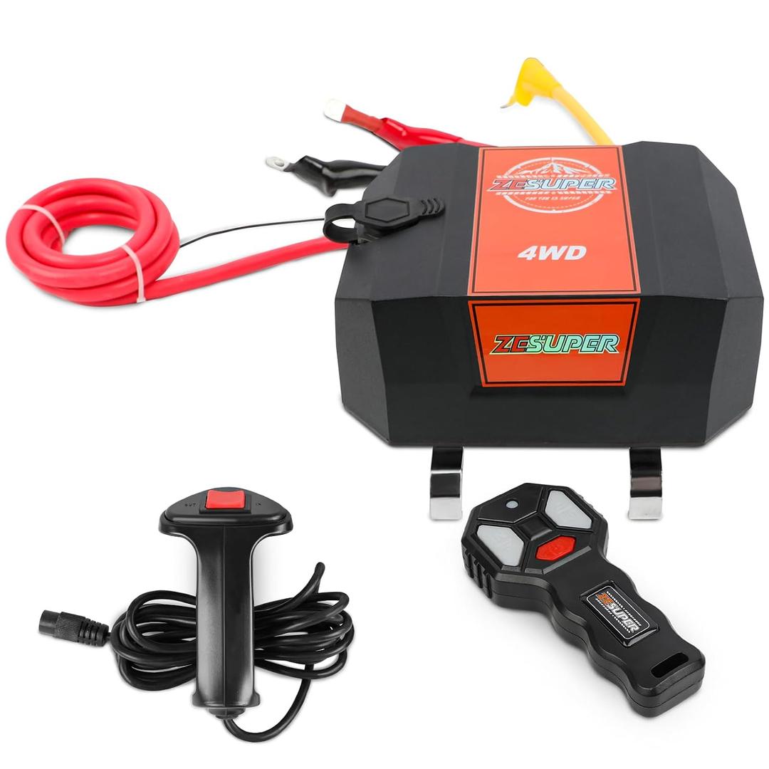ZESUPER Winch Control Box Solenoid Relay for 8000-17000lbs Electric Winch 12V Universal Replacement Winch Box