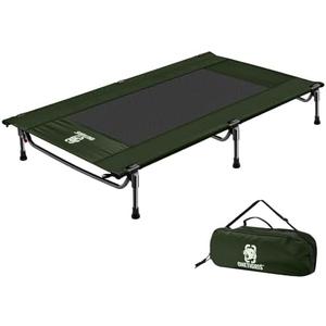 ONETIGRIS Elevated Dog Bed, Outdoor Dog Cod Large Raised Dogs Bed with Chew Proof Mesh, No-Slip Portable Dogs Cot Bed for Indoor & Outdoor Portable (Green, Large)