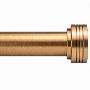 Gold Curtain Rods for Windows 18-45 Inch,Adjustable Length 1 Inch Diameter Heavy Duty Curtain Rod for Bedroom/Kitchen/Dorm/Apartment/Door