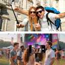 Selfie Stick with Wireless Remote Portable Selfie Stick for iPhone & Android, Lightweight Foldable Travel Phone Holder for Cell Phone, for Photograph, Video Recording, Streaming, Black