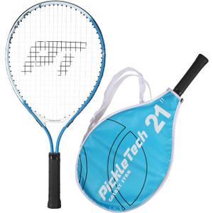 PICKLETECH Kids Tennis Racket for Junior Toddlers Starter Kit 17-25" Tennis Racquet for Girls and Boys with Carry Bag, Lightweight for Beginners, 21 inch