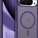 Compatible with Google Pixel 10 Case & Google Pixel 10 Pro Case with Magnetic [Compatible with Mag-Safe] Slim Translucent Matte Phone Cases with Anti-Fingerprint Tech, Purple