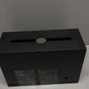 Bamboo Paper Towel Dispenser, Black Paper Towel Holder with Lids Wall Mount or Countertop for Multifold, C Fold, Z fold, Trifold Hand Towels Napkin Holder for Bathroom Toilet and Kitchen