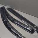 IKON MOTORSPORTS Window Visors, Compatible with 2014-2019 Chevrolet Silverado & GMC Sierra Extended Cab, Dark Smoke Acrylic Window Visor Sun Rain Vent Guards 4PC, 2015 2016 2017 2018