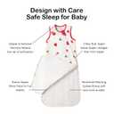 BubblePanda Rayon Made from Bamboo Sleep Sack 6-12 Months 1.0 Tog Soft Toddler Sleeping Sack for Babies 2-Way Zipper Baby Wearable Blanket