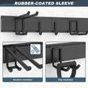 Ultrawall Garage Storage Organization, Garden Tool Organizer Garage Organizer Wall Mount Yard Tool Organizer Rack with 15 Hooks, Heavy Duty Wall Holders,22 Pcs