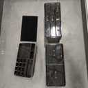 READAEER Makeup Organizer 3 Pieces Cosmetic Storage Case with 6 Drawers (Black)