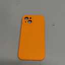 LOVE 3000 Designed for iPhone 13 Case, Premium Silicone with [Soft Anti-Scratch Microfiber Lining] Shockproof Protective Phone Case for iPhone 13 Women Men Girls 6.1", Bright Orange