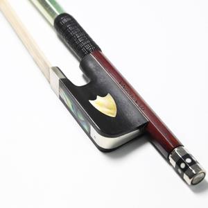 ernambuco Stick Viola Bow 4/4 Size 430M VINGOBOW 74.5 cm Concert Level Shield Pattern Ebony Frog Well Balanced Sweet Sound Quality Natural Horse Hair 