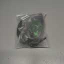 elegant black feather masquerade ball mask for women and men - perfect couple accessory for masquerade Halloween (Green)