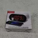 Timex Alarm Clock for Bedroom with FM Radio and 10 Station Presets, Clock Radio with USB Charger, Dual Alarms and Large Display- White(T232W)