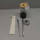 Pandaloo Glass Cups With Lids and Straws -20 Fl Oz- Perfect Size Iced Coffee Cup - Smoothie Cup With Bamboo Lid and On the go Lid - Glass Tumbler With Straw (1 Count (Pack of 1), Mediterranean Olive)