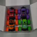 Lonandy Monster Truck Toys for Boys - Push and Go Inertia Stunt Car Toys for Toddlers Kids Age 3-8, Friction Powered Toy Cars Best Christmas Birthday Party Gift for Boys Girls 4 Pack (Purple, Orange, Green, Red)
