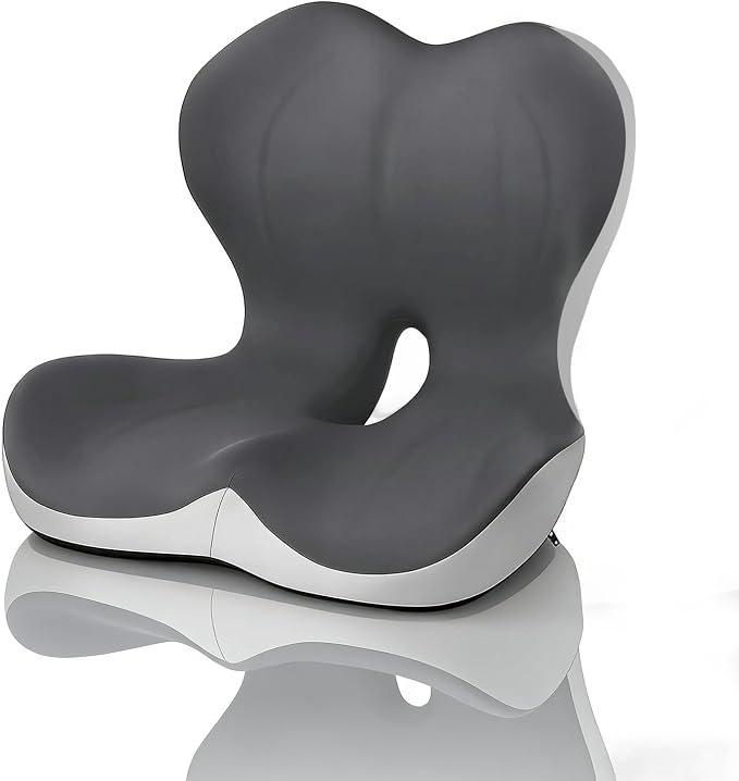 Emurliy Memory Foma Car Seat Cushion Long Driving, Office Chair Cushions Relief Back Reducing Hips Pain, Driver Support Tailbone Ergonomic Non Slip Hemorrhoid Pillow, Comfort Wheelchair Tailbone Pad