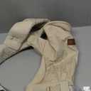 Momcozy Newborn Carrier WeeSnug- Lightweight and Cozy Comfort for 7-25 lbs, Ergonomic Cross-Back Support, Effortless to Put On, Hands-Free Baby Carrier with Lumbar Support, Khaki