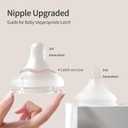 Pigeon Silicone Nipple (L) with Latch-On Line, Natural Feel, 6+ Months, 4 Counts