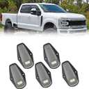 LED Top Cab lights fit Ford Dodge Ram GMC Toyota for Pickups Trucks RVs SUVs 5PC Clearance Lights Black Lens Yellow lights (shield-shaped (5PC))