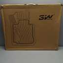 3W Floor Mats Fit for Ford F250 F350 F450 F550 2017-2025 2026 Super Duty Crew Cab Bucket Seat with Under Seat Storage, All Weather TPE Custom Fit F 250 Floor Liner(Not for Vinyl Floor), Upgraded