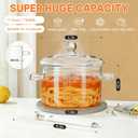 Simmer Pot for Stove Top, 4mm Thick Borosilicate Glass Pots (1.7 Quarts)