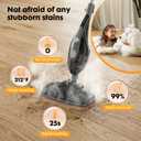 NEWBULIG 14-in-1 Steam Mop, Powerful Detachable Handheld Steam Cleaner for Floor Cleaning with 2 Washable Pads, 16.4 FT Cord, Multi-Purpose Floor Steamer for Hardwood, Clothes, Carpet, Tile, Grout
