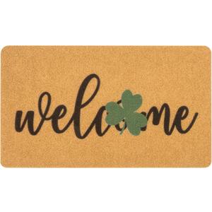 St. Patrick's Day-Welcome-Doormat-Front Door - Shamrock Outdoor- Entrance-Porch Home Spring-Decor Door-Mats 17x29 Inch