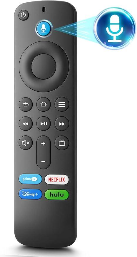 Voice Replacement Remote Control Compatible with Fire TV Stick,TV Cube and Amazon Fire Smart TVs