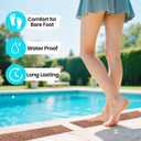 LifeGrip Outdoor Anti Slip Stair Treads 5-Pack, 8" X 32" Waterproof Rubber Grip Tape for Outdoor Stairs, Pool, Garden and Deck, Barefoot-Friendly Non Slip Step Strips, Brown