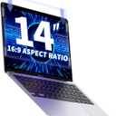 Laptop Anti Blue Light 14 Inch, Removable 16:9 Aspect Blue Light Blocking Screen for 14 Inch Laptop, Anti Glare Blue Light Slide Mount Tabs Cover for blue light screen protector 14 in